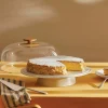 Alzatina per dolci in porcellana con coperchio Mattina