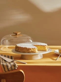 Alzatina per dolci in porcellana con coperchio Mattina