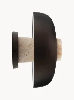 Applique in travertino con luce regolabile Reverse