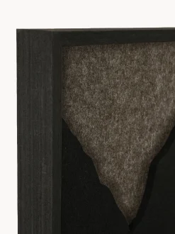 Arte da parete acustica Silent Shadows con cornice in legno