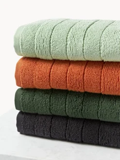 Asciugamano con bordo rigato Luxe, varie misure