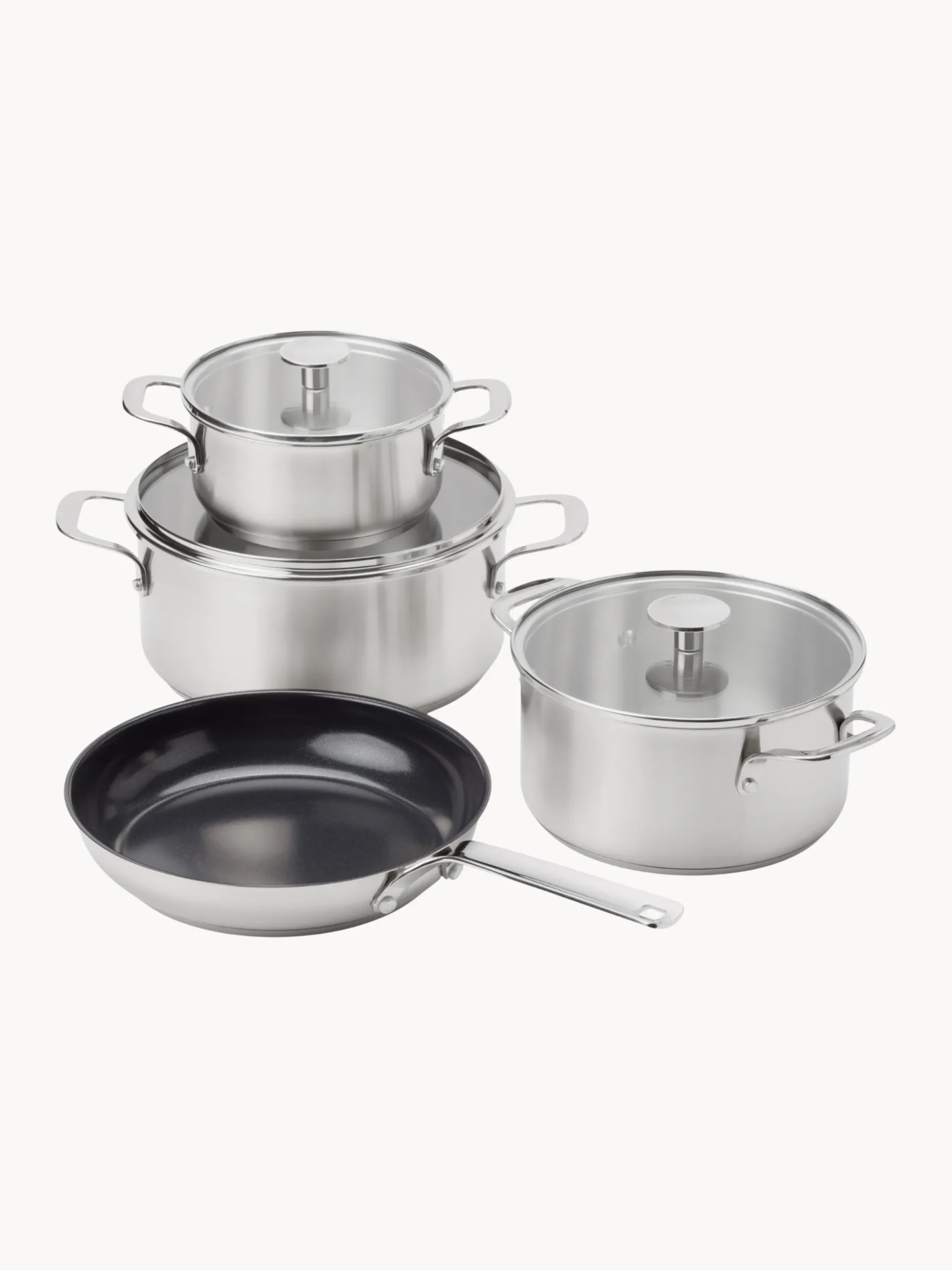 Batteria di pentole con rivestimento antiaderente KitchenAid, set da 7