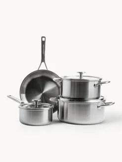Batteria di pentole da cucina con tre strati KitchenAid, set da 7