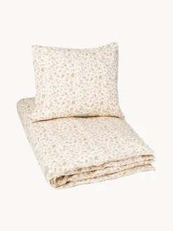 Biancheria da letto in raso di cotone Augusta, 140 x 200 cm + 1 federa 60 x 65 cm