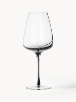 Bicchiere da vino in vetro soffiato con sfumatura Smoke 4 pz