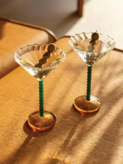 BicchierI da cocktail in vetro borosilicato Perle 2 pz