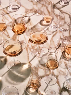 Bicchieri da vino bianco in vetro soffiato Dune 4 pz