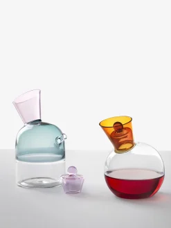 Bottiglia aceto e olio in vetroborosilicato fatta a mano Travasi