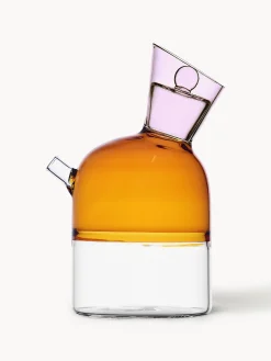 Bottiglia aceto e olio in vetroborosilicato fatta a mano Travasi