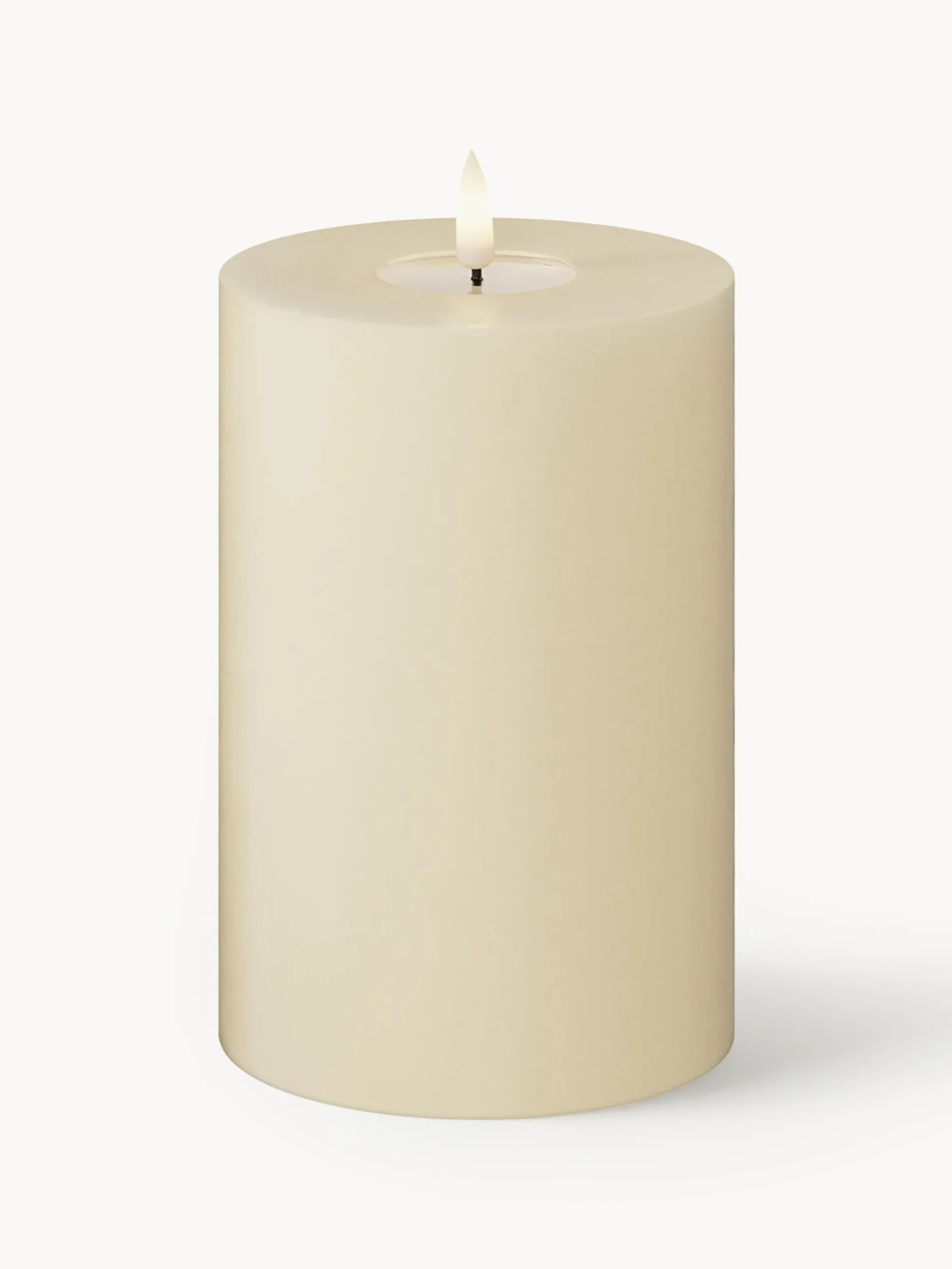 Candela a LED fatta a mano Real Flame, alt. 15 cm