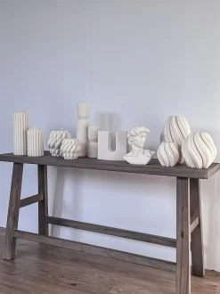 Candela di design fatta a mano Florence, alt. 19 cm