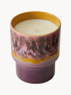 Candela profumata fatta a mano 70's (rosa, sandalo e cedro)