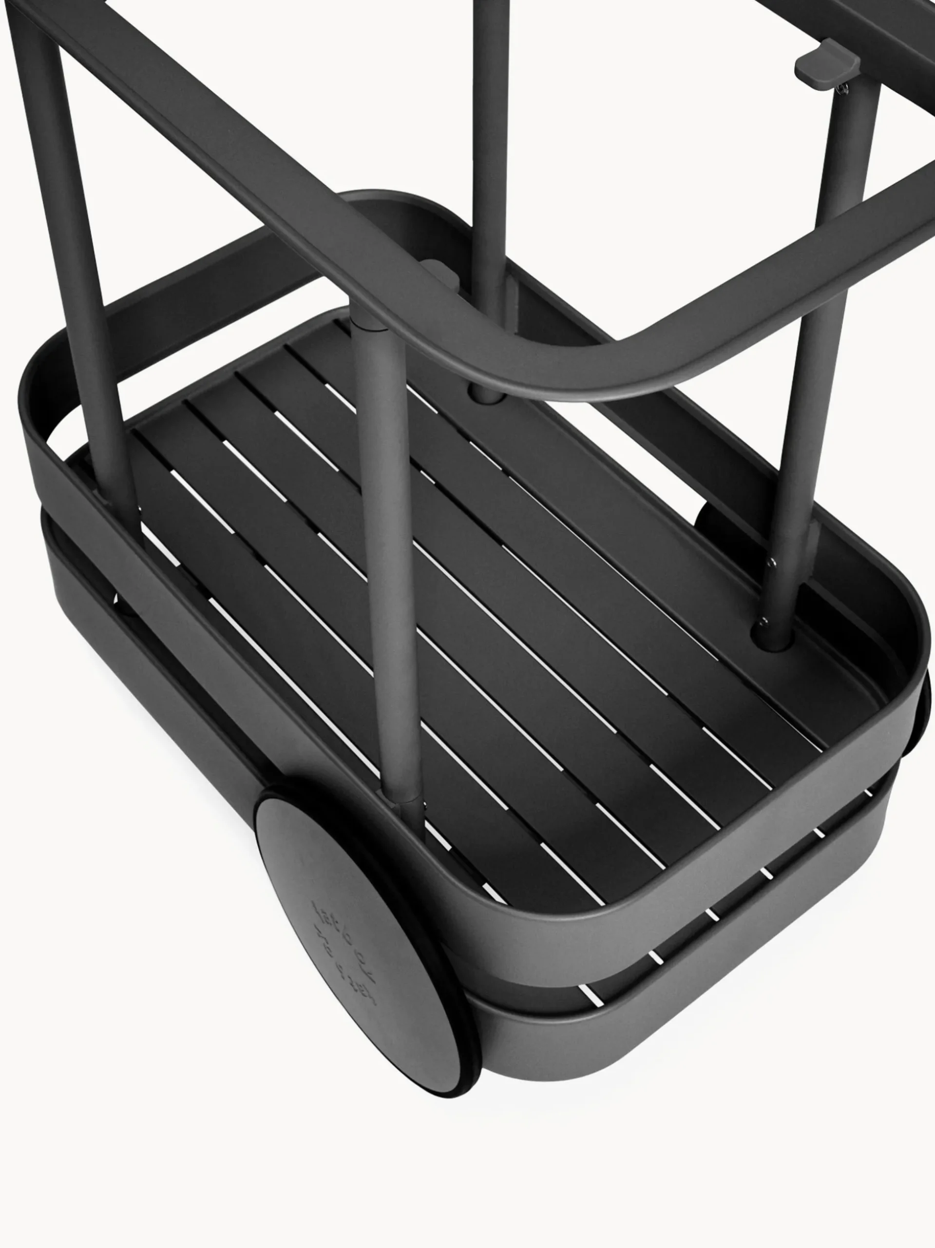 Carrello bar da giardino in metallo con luce a LED Jolly