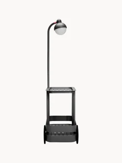 Carrello bar da giardino in metallo con luce a LED Jolly