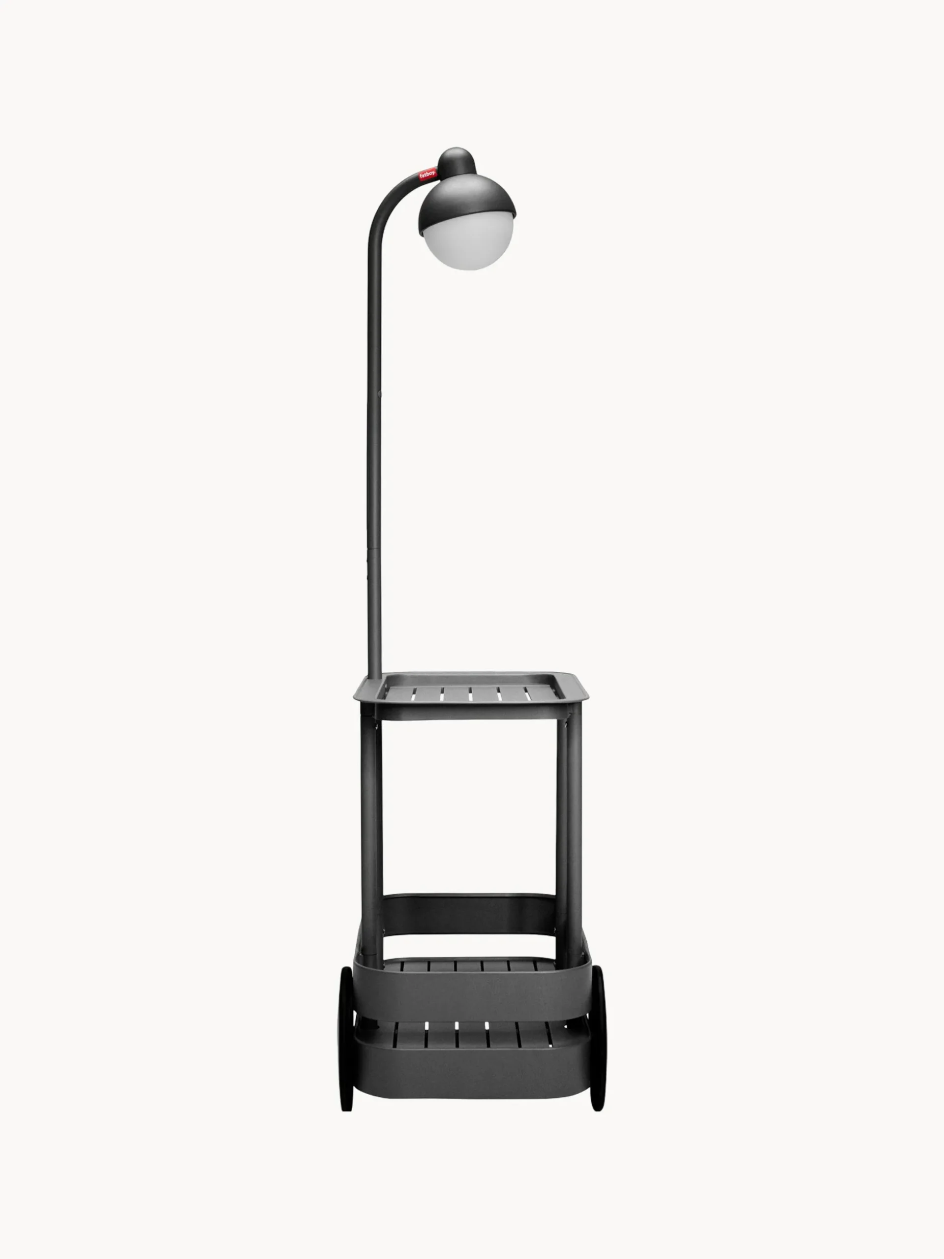 Carrello bar da giardino in metallo con luce a LED Jolly
