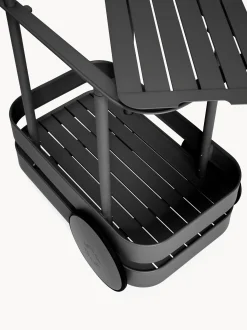 Carrello bar da giardino in metallo con luce a LED Jolly