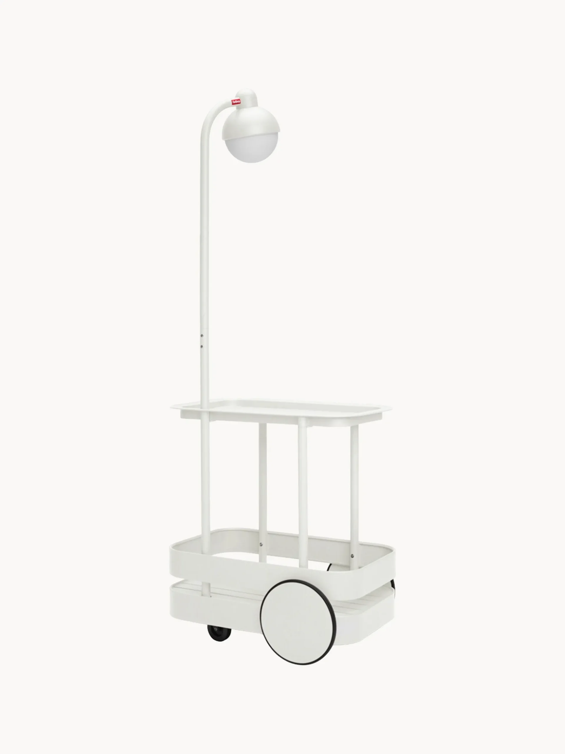 Carrello bar da giardino in metallo con luce a LED Jolly