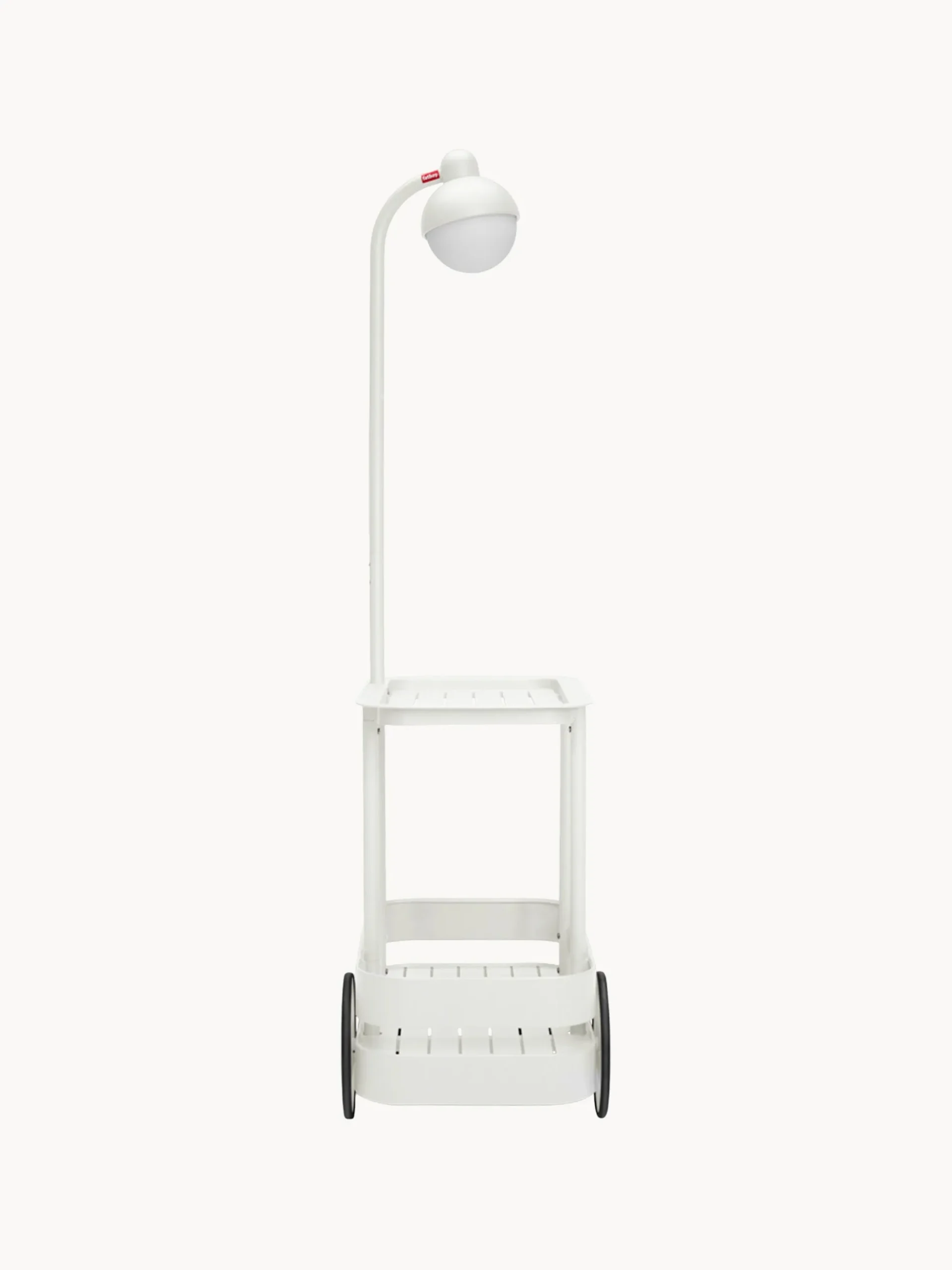Carrello bar da giardino in metallo con luce a LED Jolly