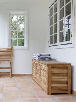 Cassapanca in legno di teak Storage