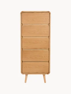 Cassettiera in legno di frassino Rise