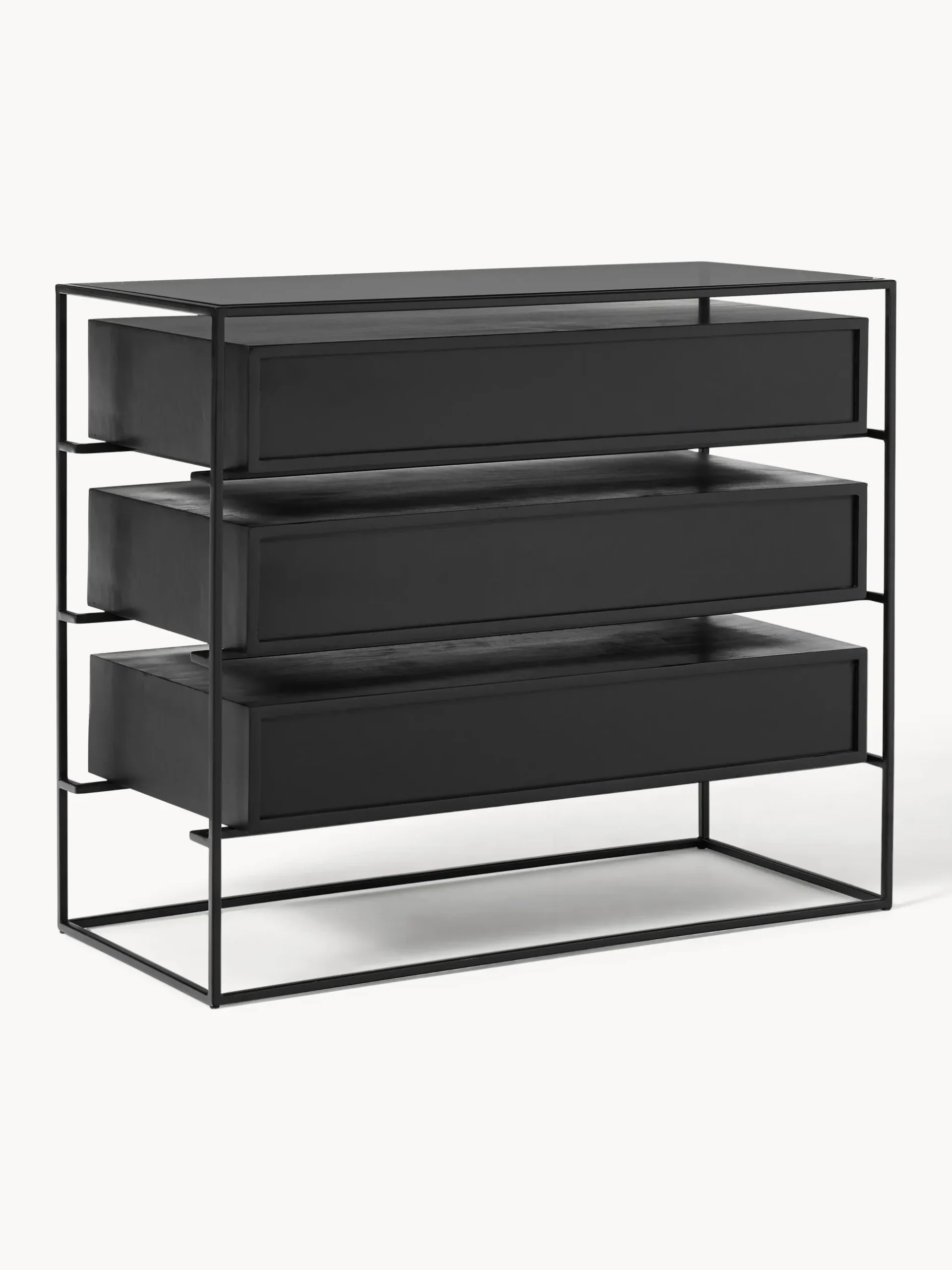 Cassettiera in legno di mango Lyle