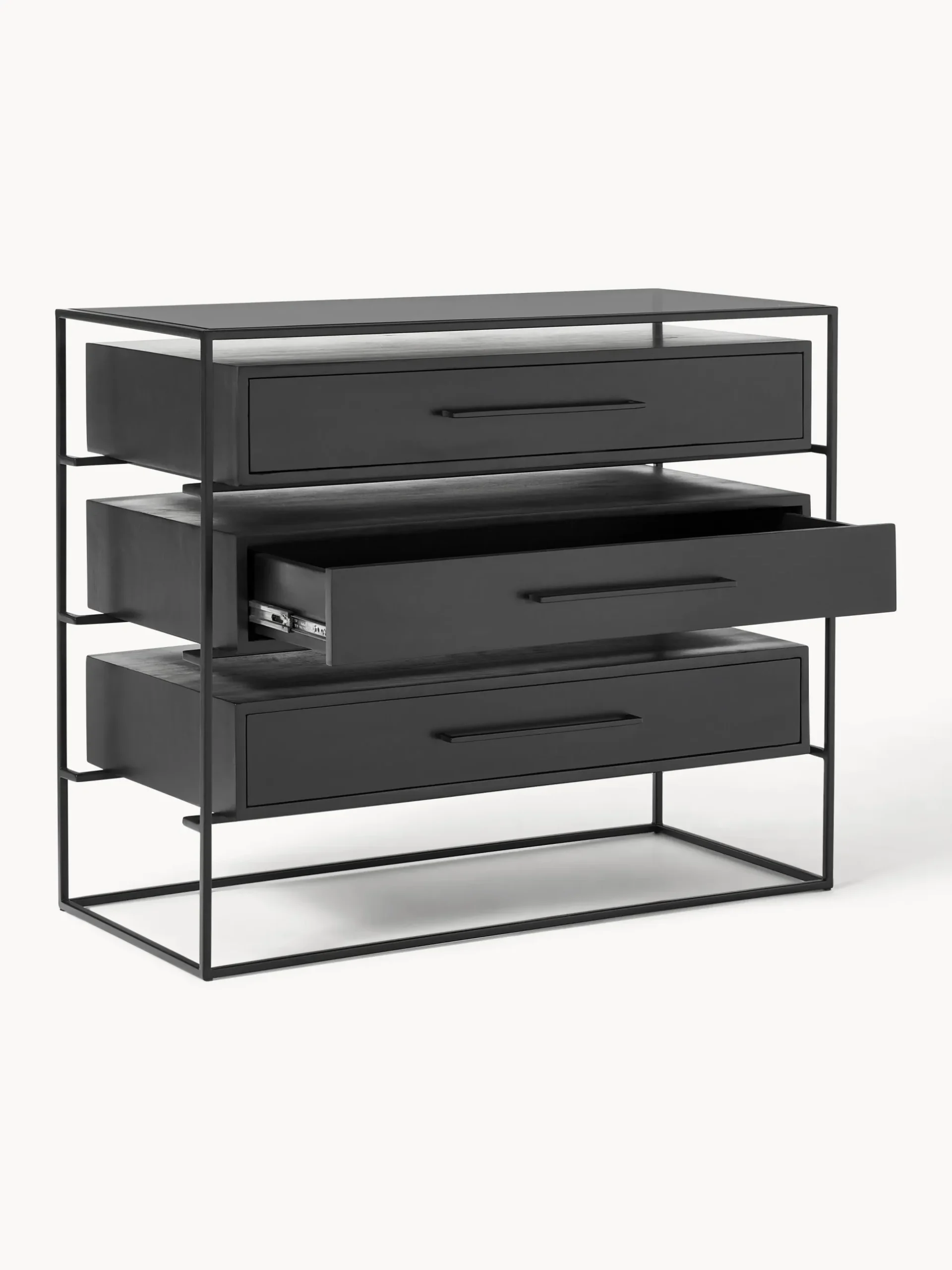 Cassettiera in legno di mango Lyle