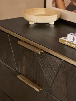 Cassettiera in legno di mango Harry
