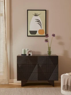 Cassettiera in legno di mango Louis