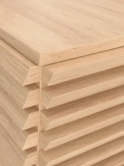 Cassettiera in legno di quercia Pierce