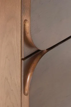 Cassettiera in legno di quercia Cadi