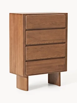 Cassettiera in legno di quercia Chandler