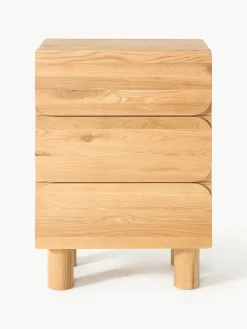 Cassettiera in legno di quercia Cadi