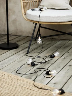 Catena luminosa da esterno a LED con funzione timer Selecta, varie misure