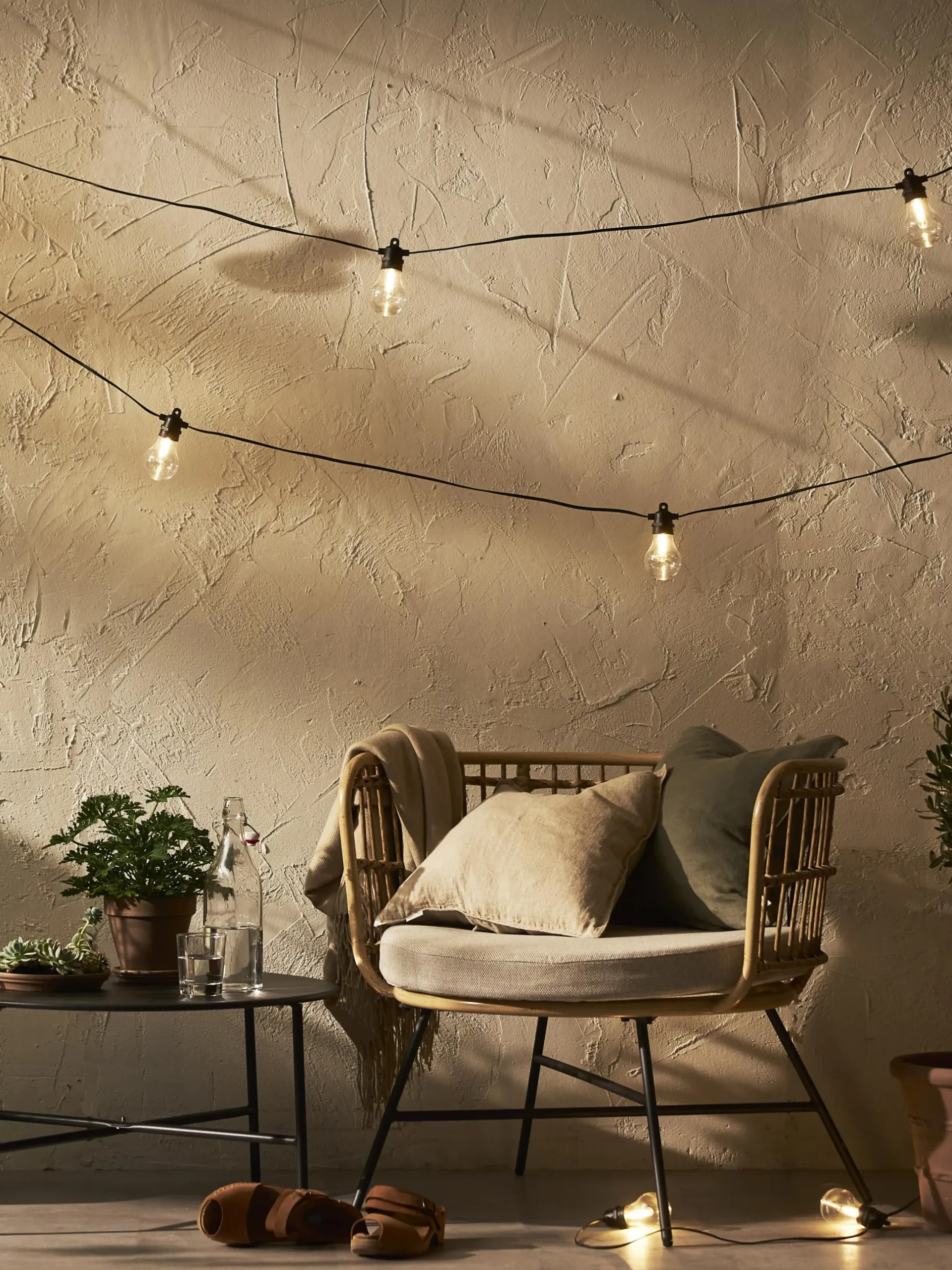 Catena luminosa da esterno a LED con funzione timer Selecta, varie misure