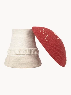 Cesto portaoggetti per bambini fatto a mano Back To School con coperchio