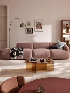 Chaise longue componibile 2 posti in bouclé Sofia