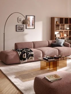 Chaise longue componibile 2 posti in bouclé Sofia