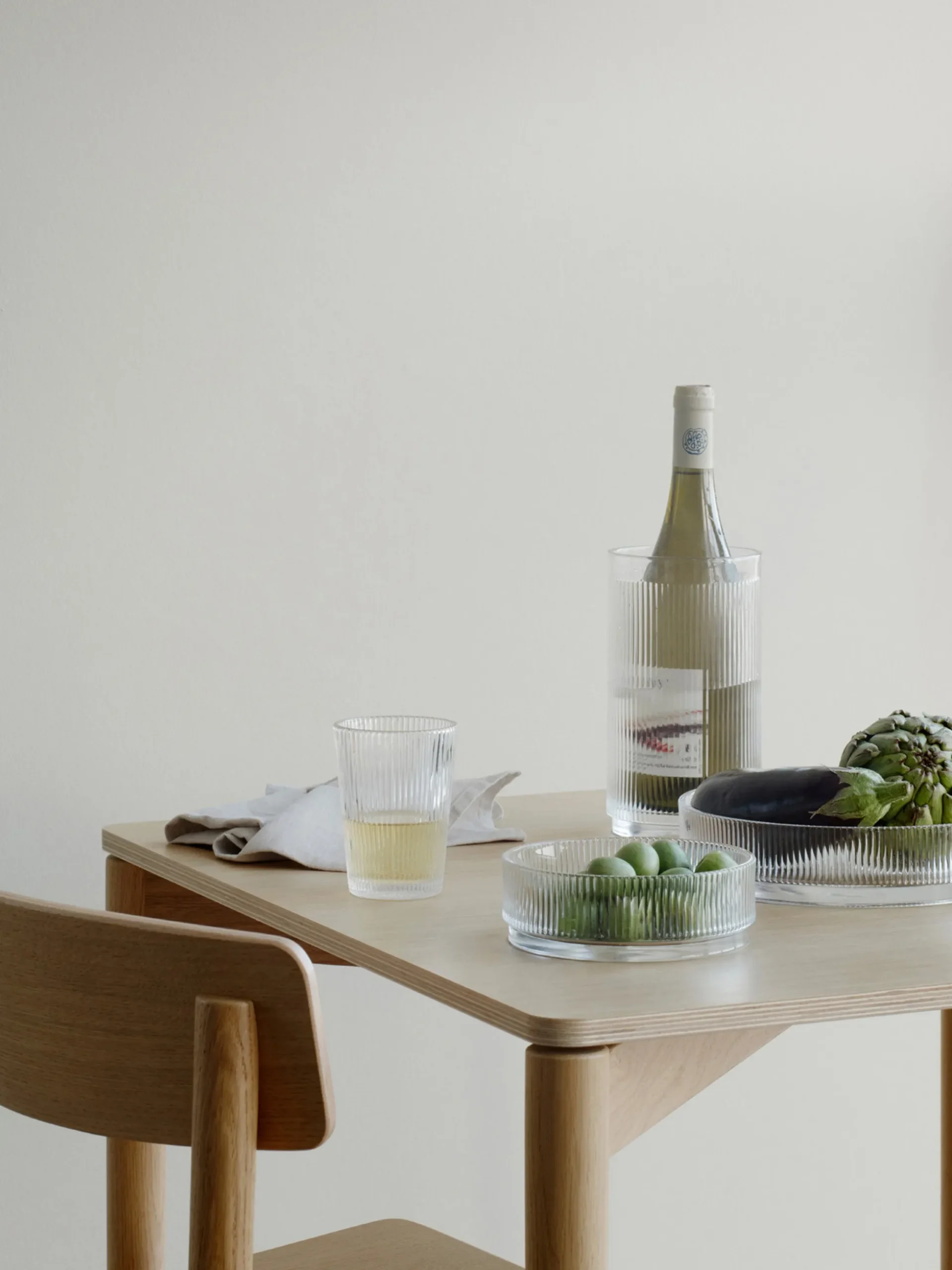 Ciotola da portata con motivo in rilievo Pilastro