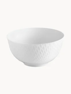 Ciotola da portata fatta a mano con coperchio Wellenspiel Relief