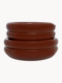 Ciotola per animali in ceramica dipinta a mano Double Row, varie misure