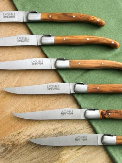 Coltelli fatti a mano con finitura satinata Essentiel 6 pz