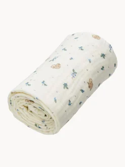 Coperta per bambini in cotone organico Blueberries