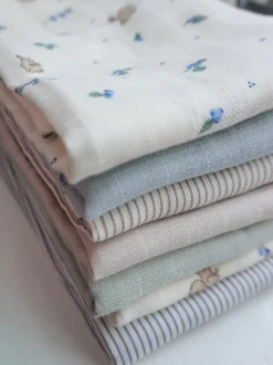 Coperta per bambini in cotone organico Blueberries
