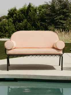 Copertura per divano a righe Al Fresco, set da 4