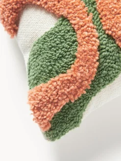 Copricuscino XL fatto a mano con design trapuntato Jiri