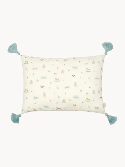 Cuscino in cotone biologico con nappe Vintage Toys