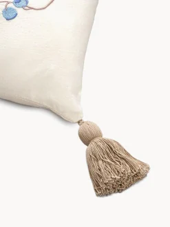 Cuscino in cotone organico con nappe Blueberries
