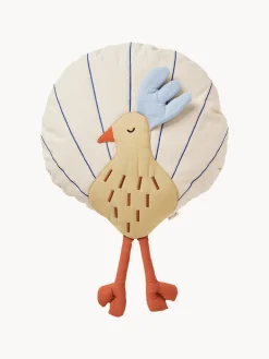 Cuscino morbido in cotone organico Peacock