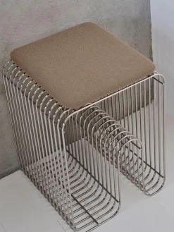Cuscino seduta per sgabello in bouclé Curva
