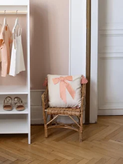 Cuscino soffice in cotone organico con nappe Bows